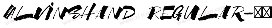 AlvinsHand Regular字体转换
